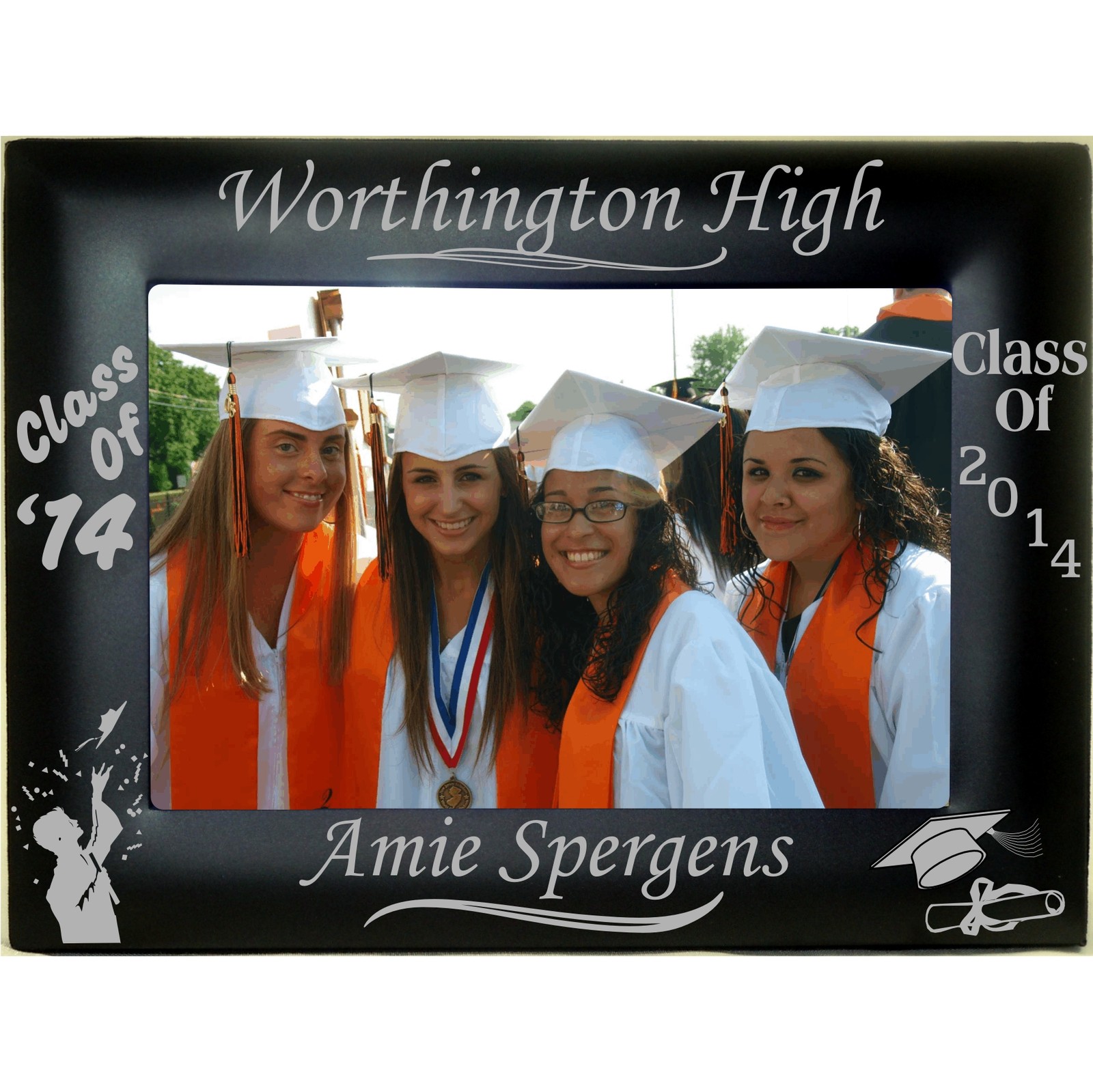 Personalized Class of 2020 2021 Graduation Picture Frames Custom Engraved Gifts