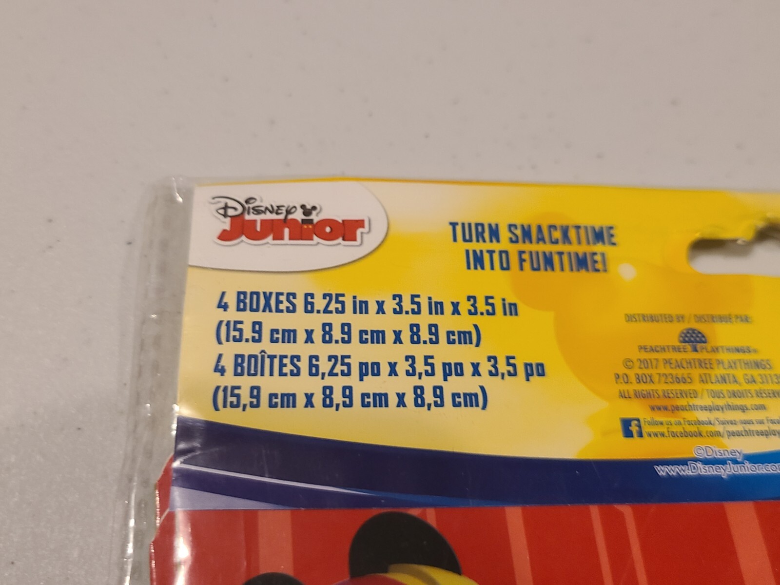 Disney Junior Mickey Mouse and the Roadster Racers Fold & Serve Snack Boxes