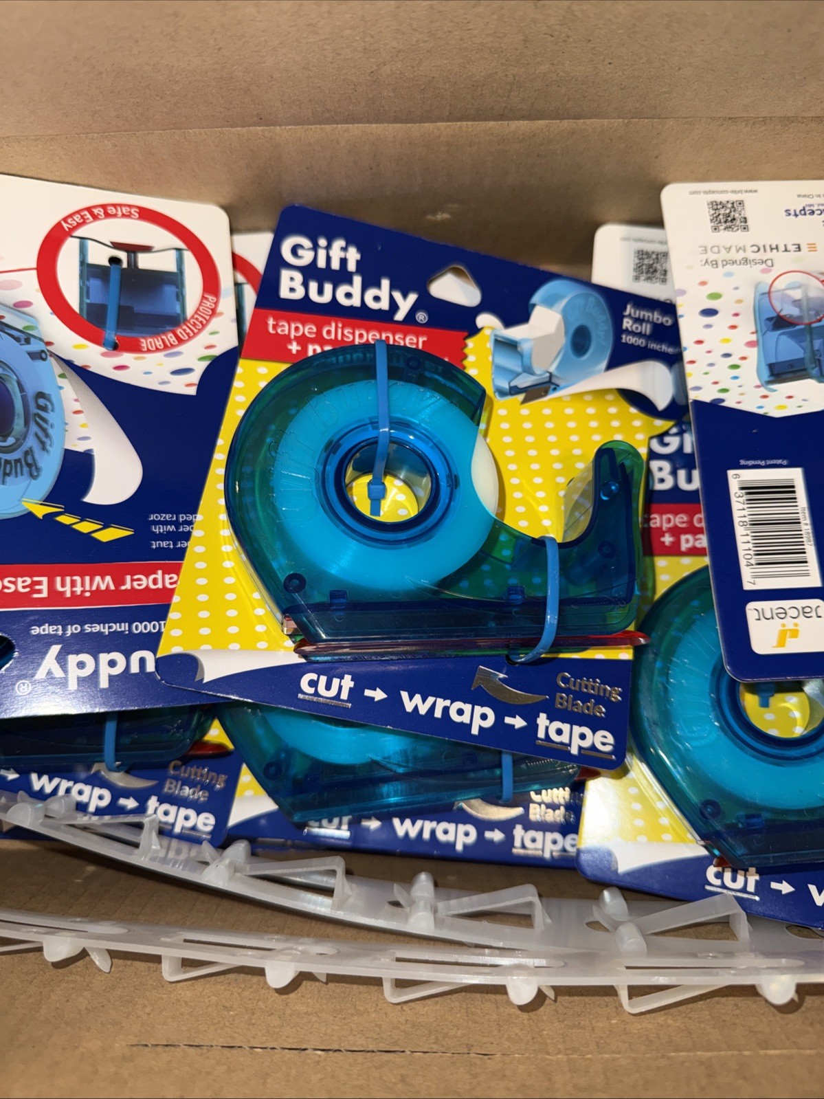 Gift Buddy Jumbo Roll Tape Dispenser X 1000 Inches Each – Box Of 12
