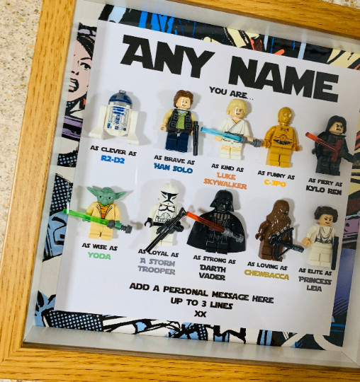 Star Wars Frame | Personalised Star Wars Gift | Personalised Gifts for Him
