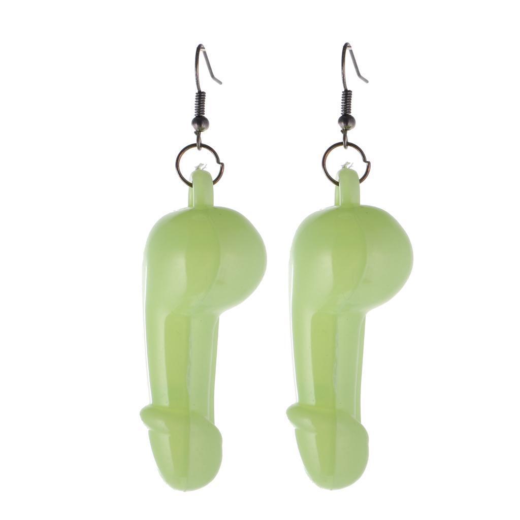 Fluorescent Pecker Earrings Hen Stag Night Party Joke Gift Adult Toys