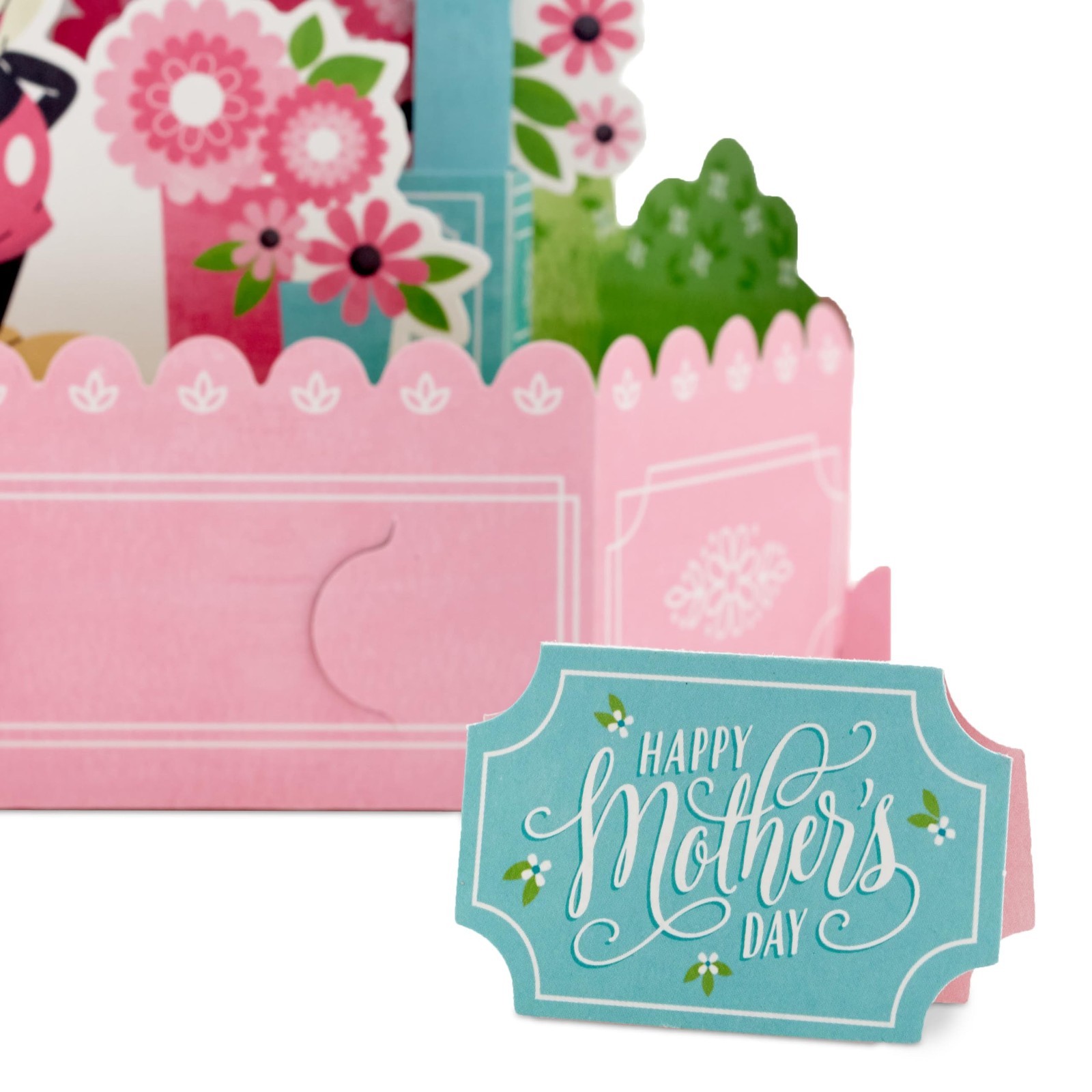 Hallmark Paper Wonder 9 x 6.25 inches, Pop Up Mickey Mouse Flower Cart