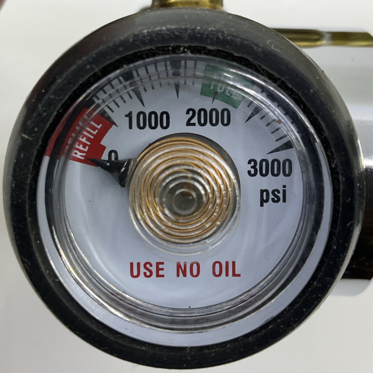 Western CGA 580 dual Helium balloon filler inflator w/3000# Gauge Helium BR22HG
