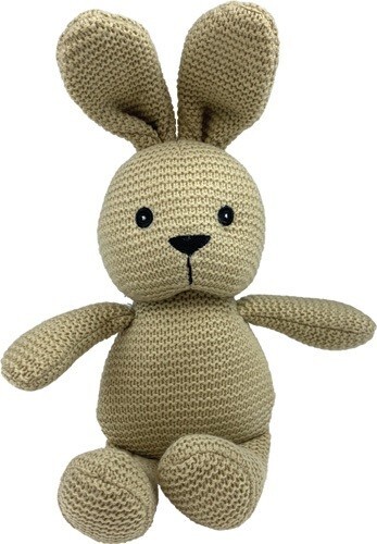 Easter Bunny Knitted Toy Light Brown – Easter Gift Supplies