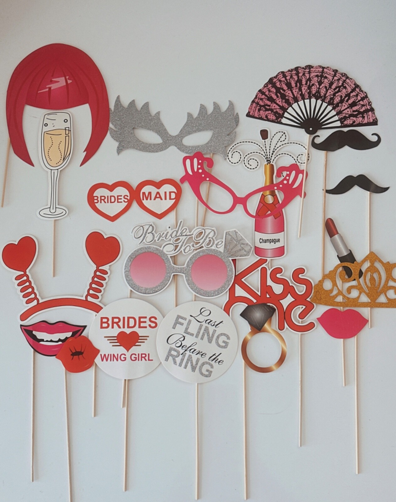Bride to be Bachelorette Hen Night Party Selfie Photo Booth Prop Fun Game Decor