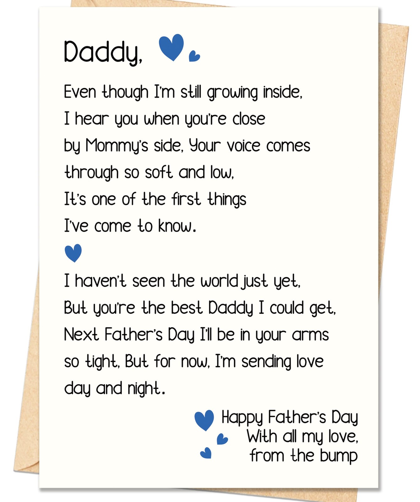 Smithtuy Father to Be Fathers Day 7 x 5 inches / 17.78 x 12.70 cm, SY-290
