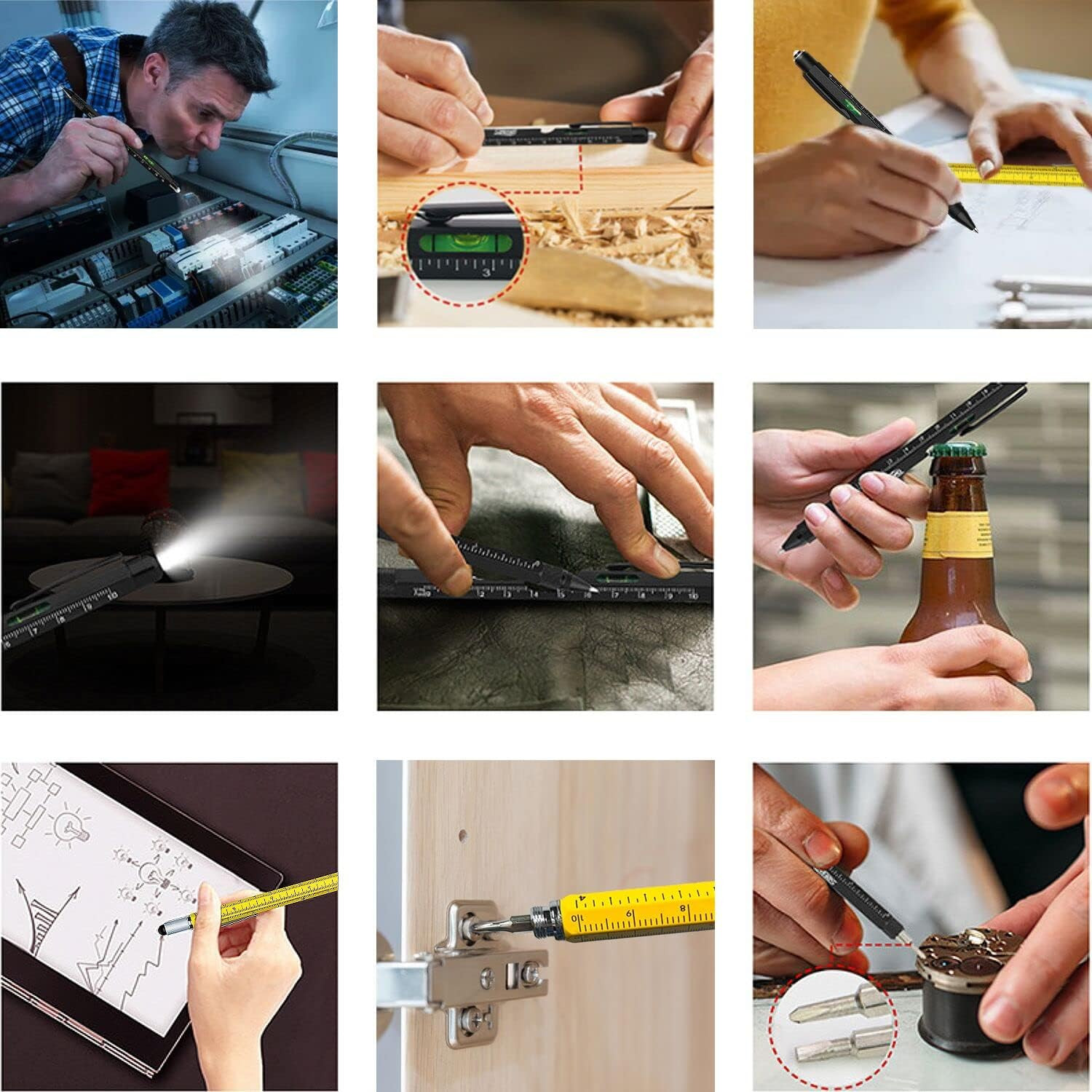 Gifts for Men, Multitool Pen Set 2Pcs Multi-Tool Pens Birthday Gifts for Men …
