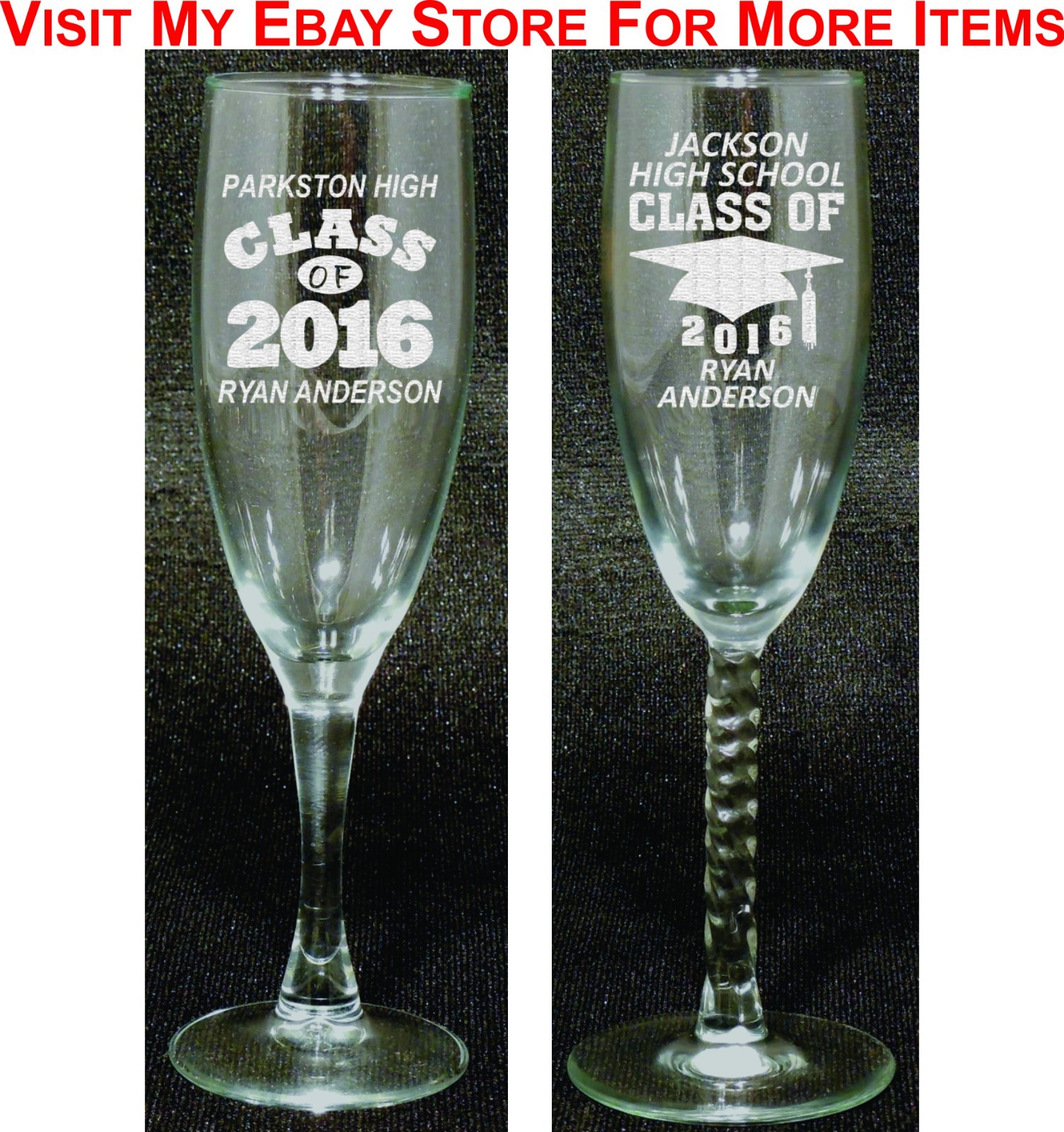 Personalized 16oz Graduation Glass Mug Graduate Class of 2018 Gift Custom Steins