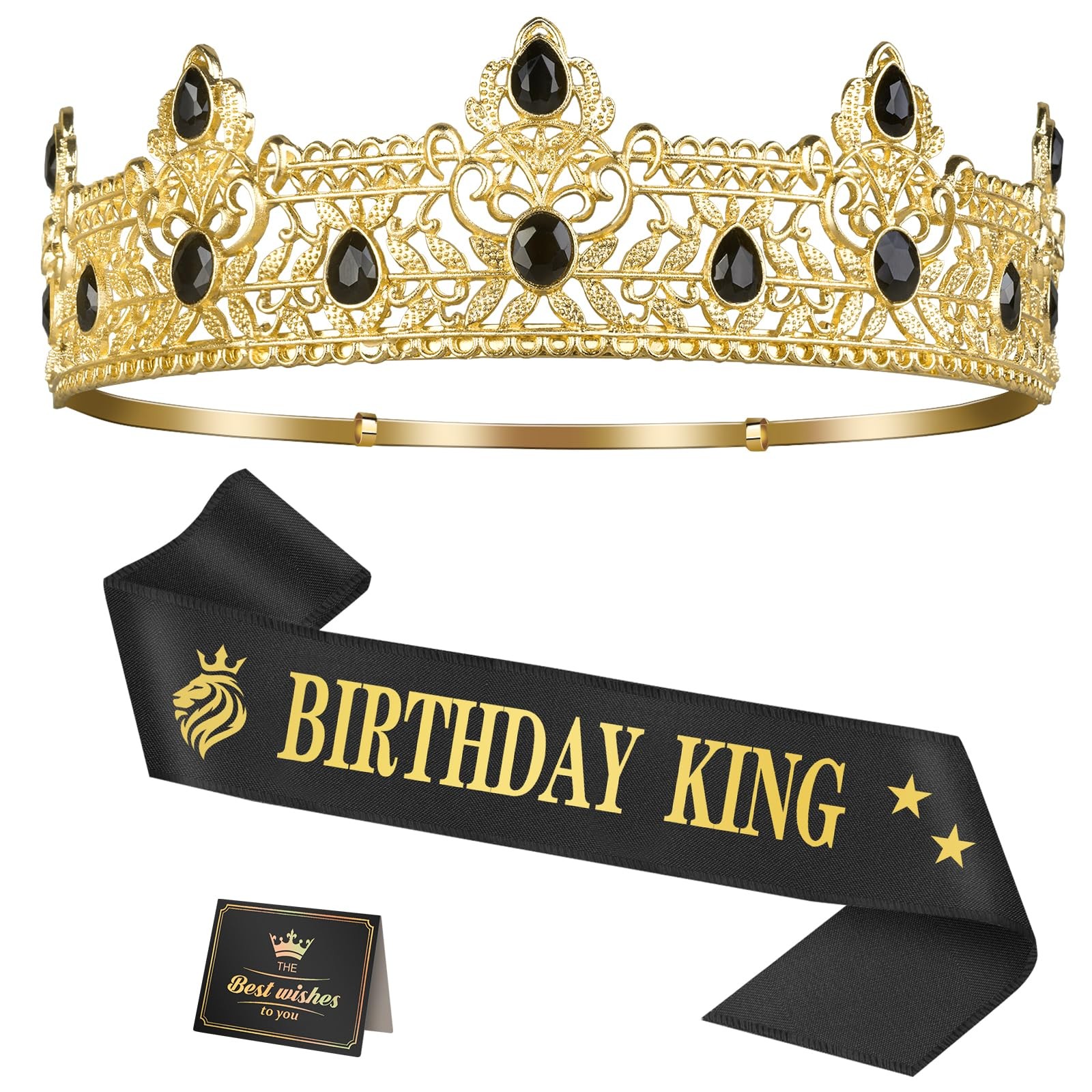 Asija Birthday Gifts for Men, Decorations One Size Fits Most, Gold
