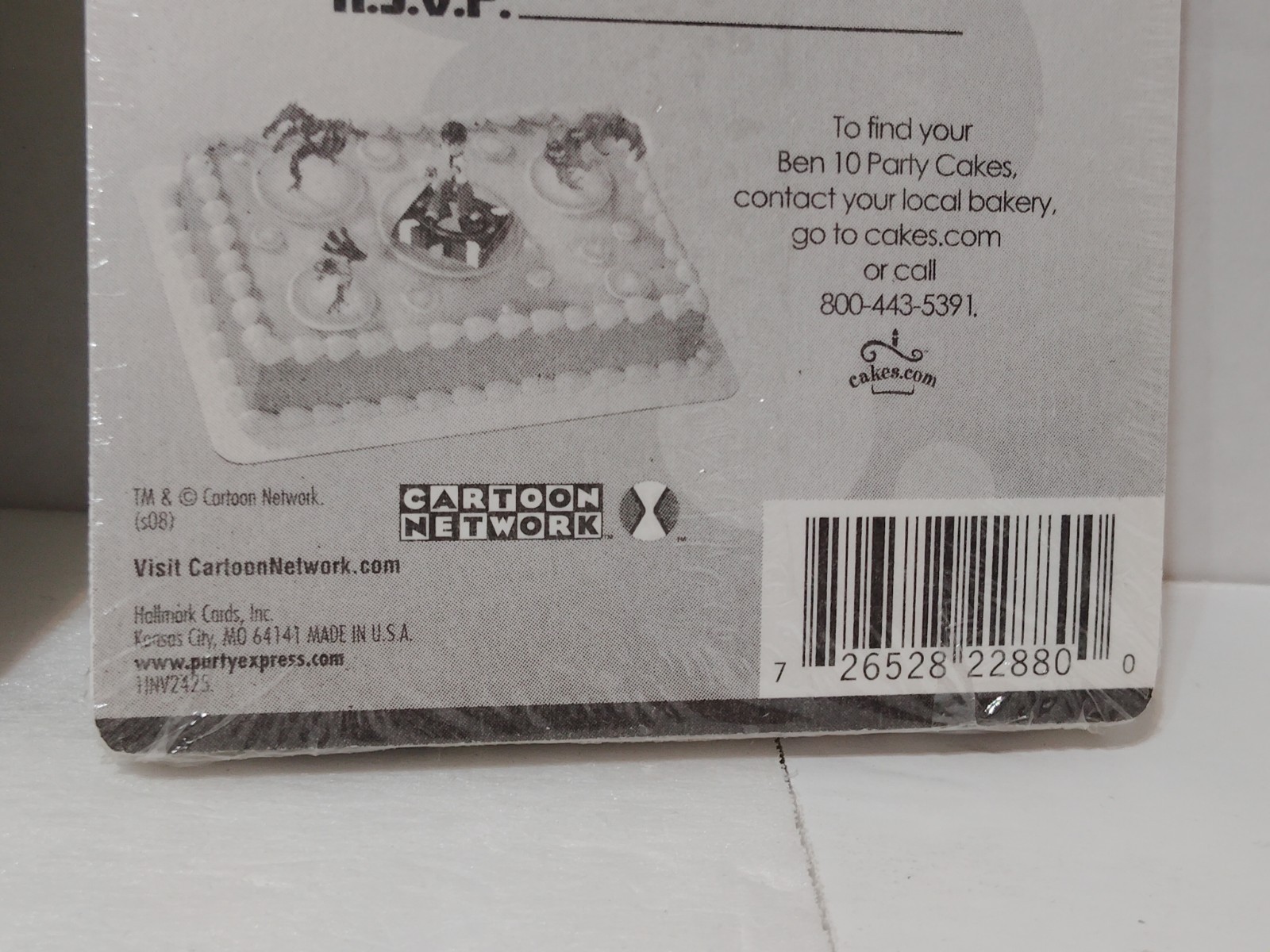 New! Ben 10 Ben10 Party Express 8 Invitations Hallmark Cartoon Network