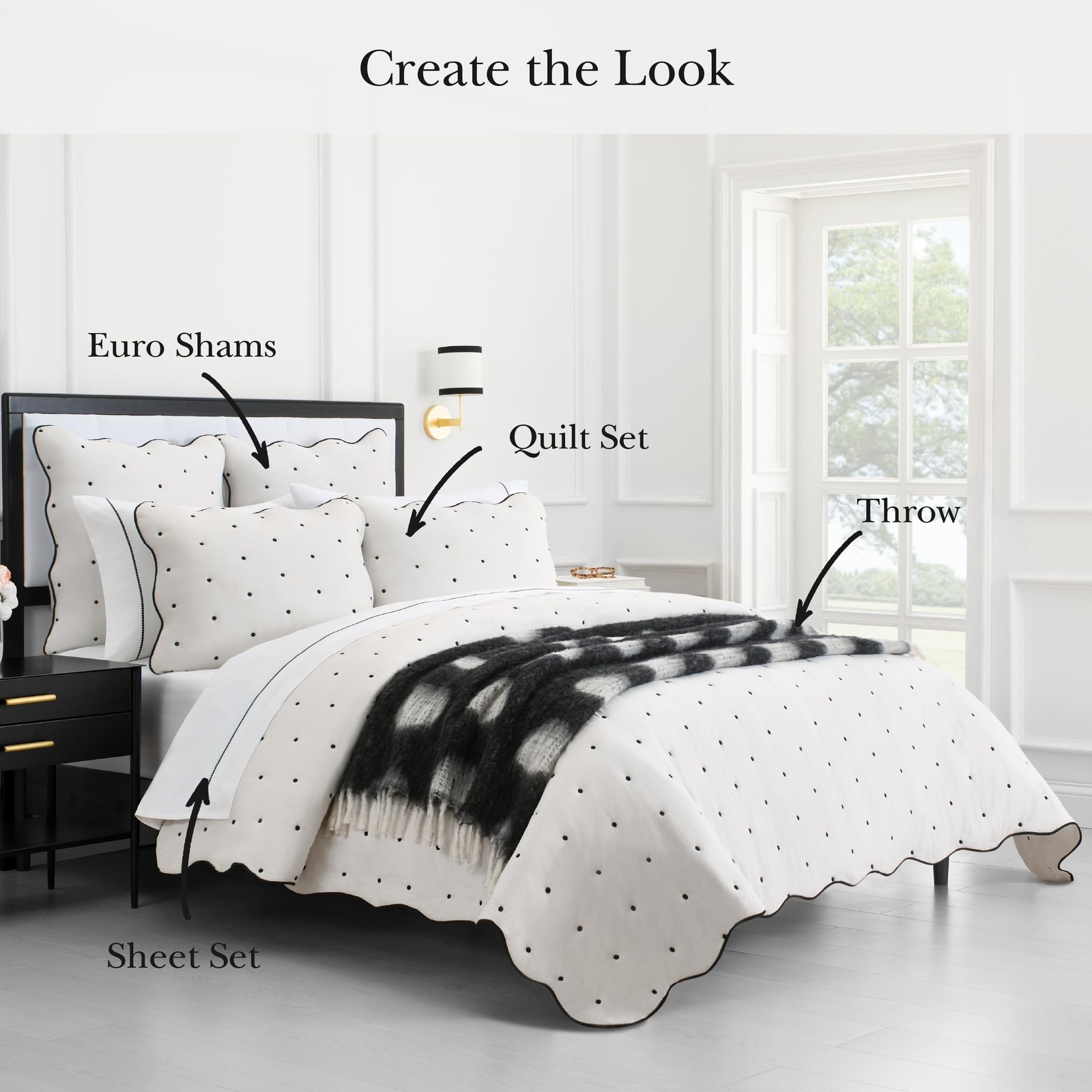 kate spade new york Dots Throw, 50″ x 70″, Mohair Blend Decorative Throw for …