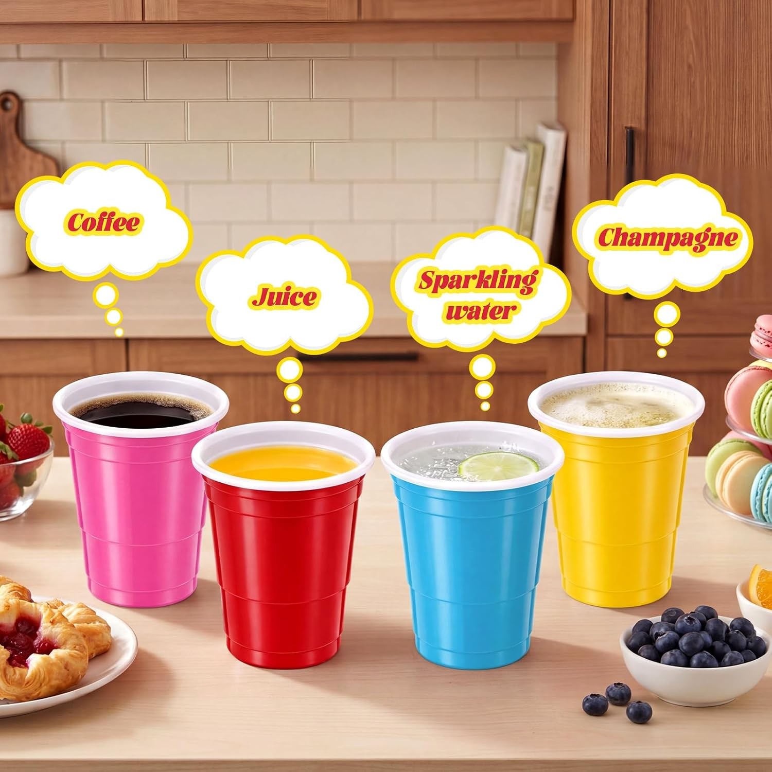 1000 Pack 2 oz Plastic Shot Glasses Mini Disposable Shot Cups for Parties,