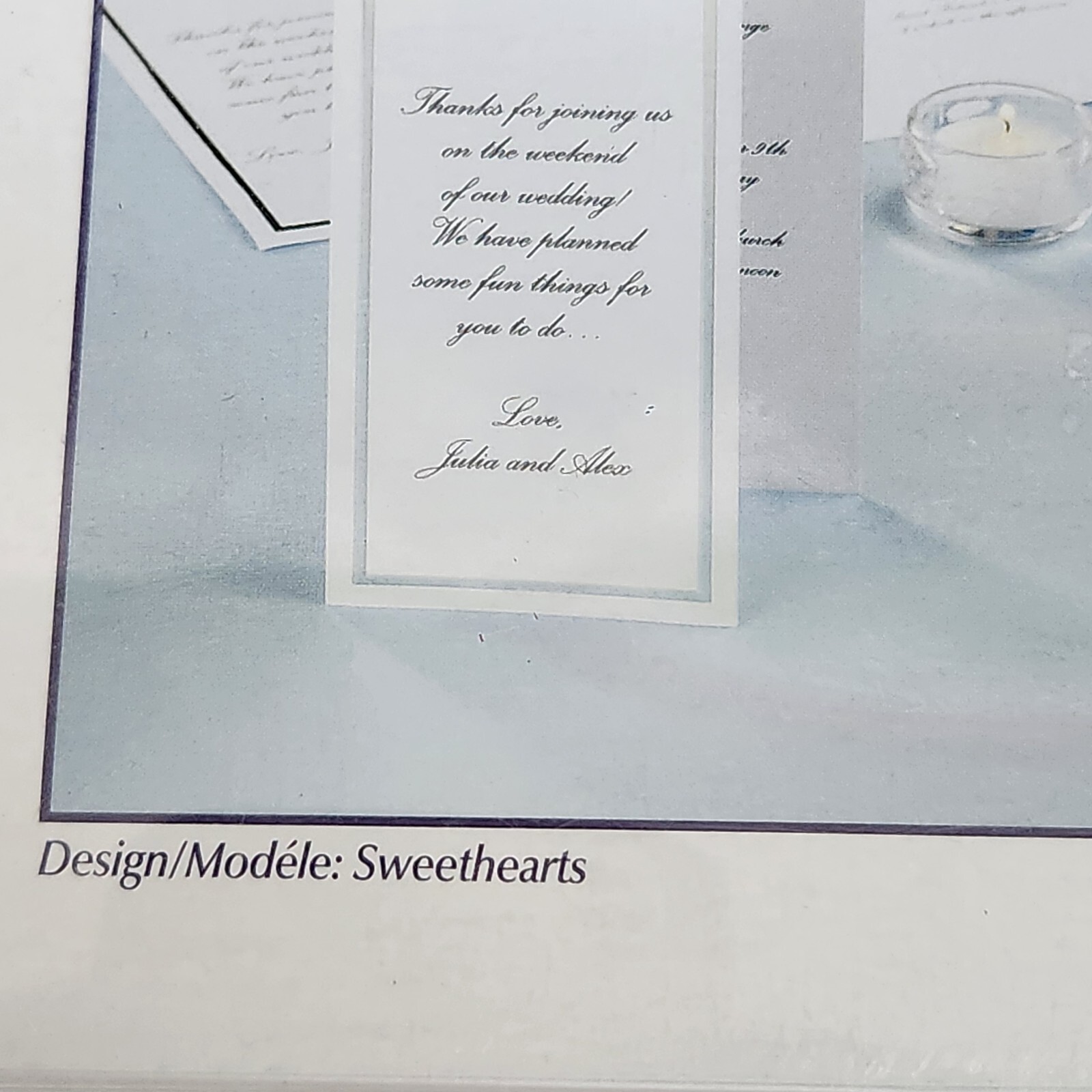Wilton Trifold Programs Wedding/Anniversary Sweetheart Design Print Your Own NOS