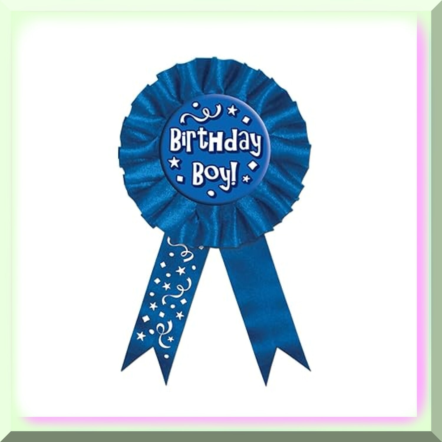 Blue Fabric Ribbon for Birthday Party Decorations