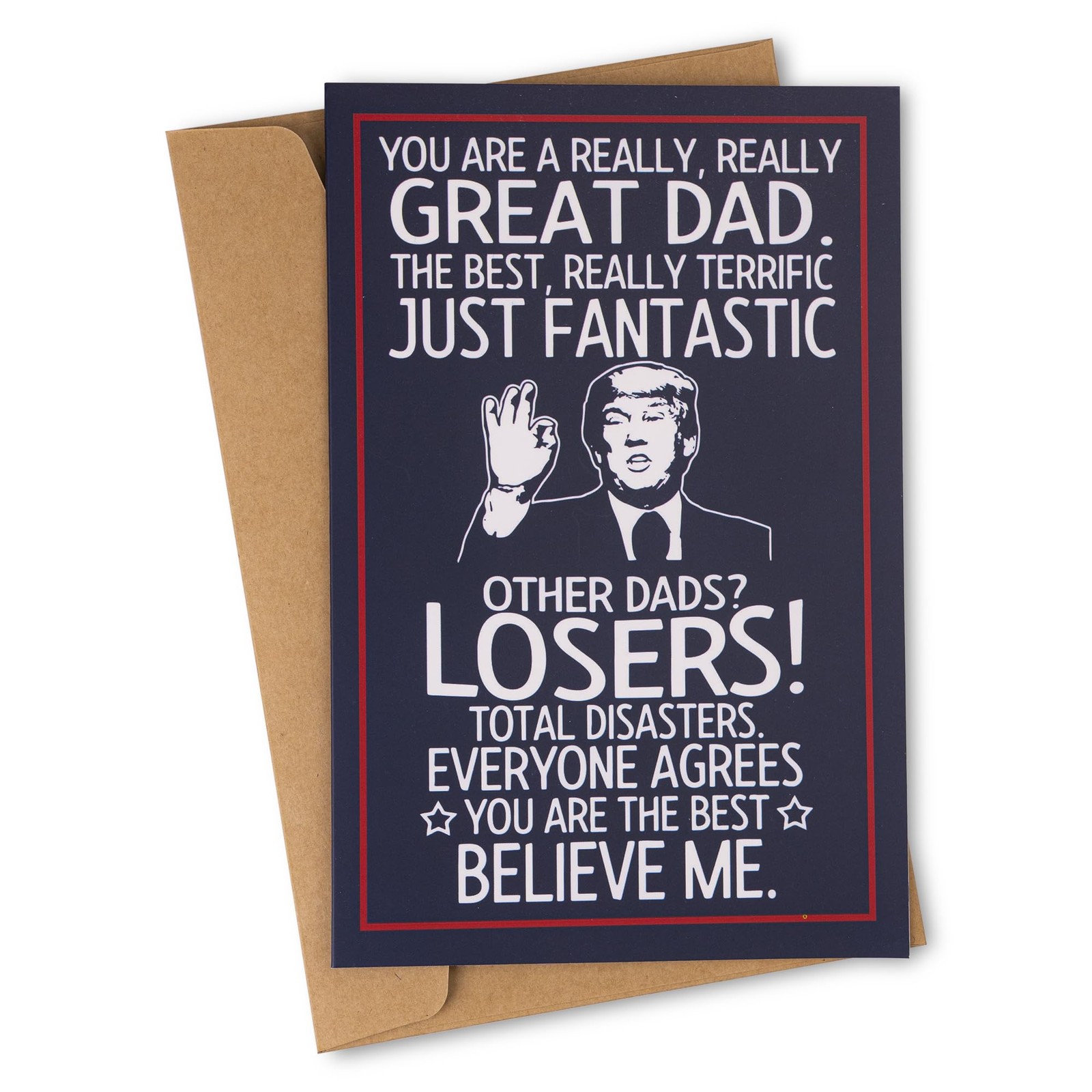 decorluxes Funny Father’s Day Gift from Daughter or Son, 5 x 8 inches, DAD