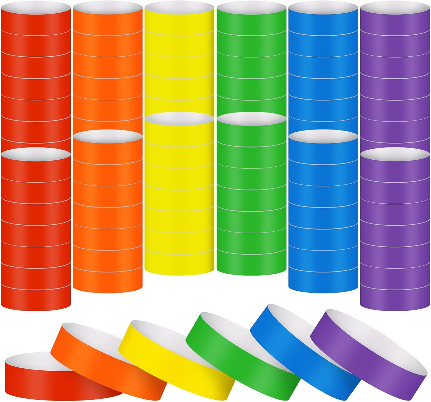 3000 Counts Wristbands for Events Paper Wrist Bands Waterproof Paper Bracelets N