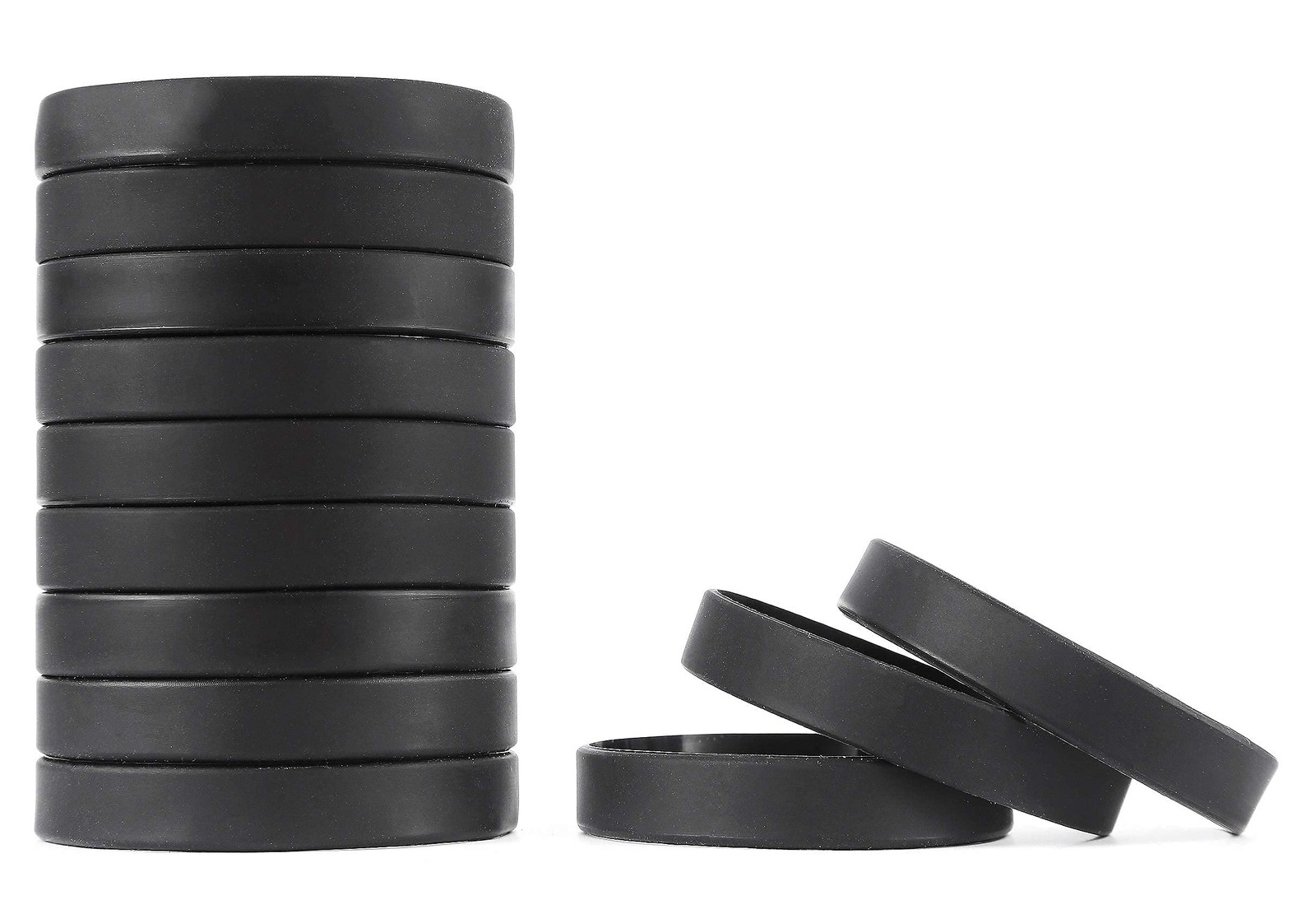 12Pcs Silicone Wristband Bracelet Blank Sports Wristbands Personalized Custom…