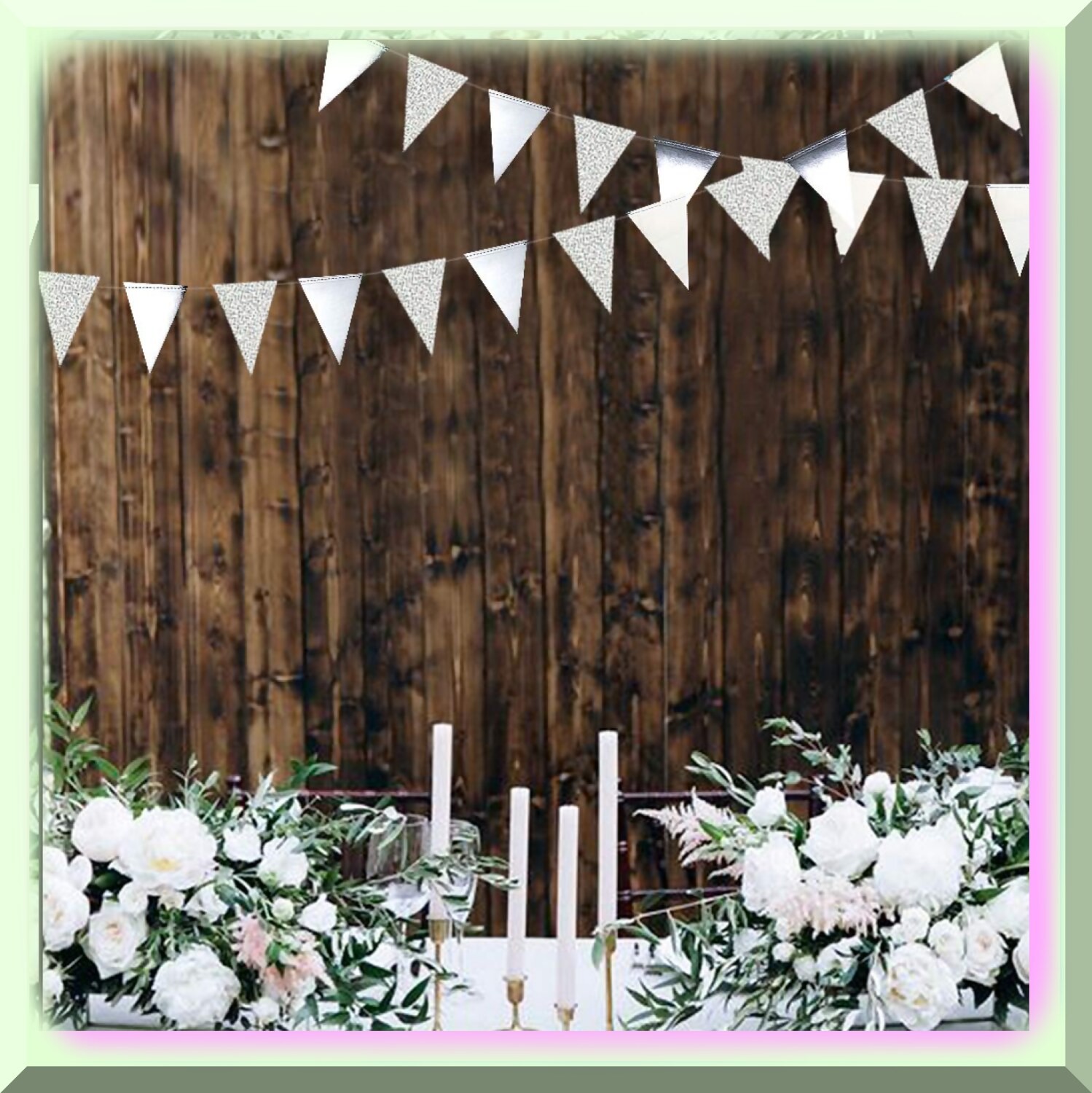 Silver Triangle Celebration Banner 9m