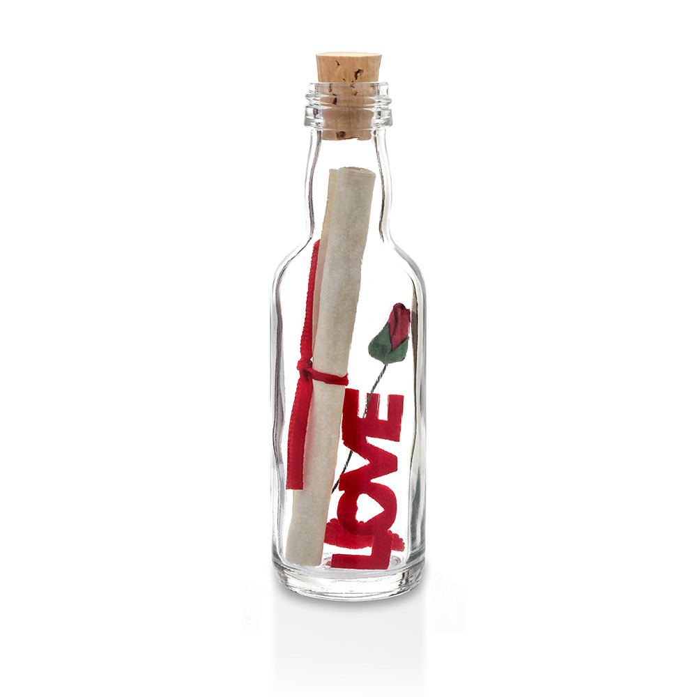 Personalised Message in a Bottle with Gift Box, Will You Marry Me? Proposal