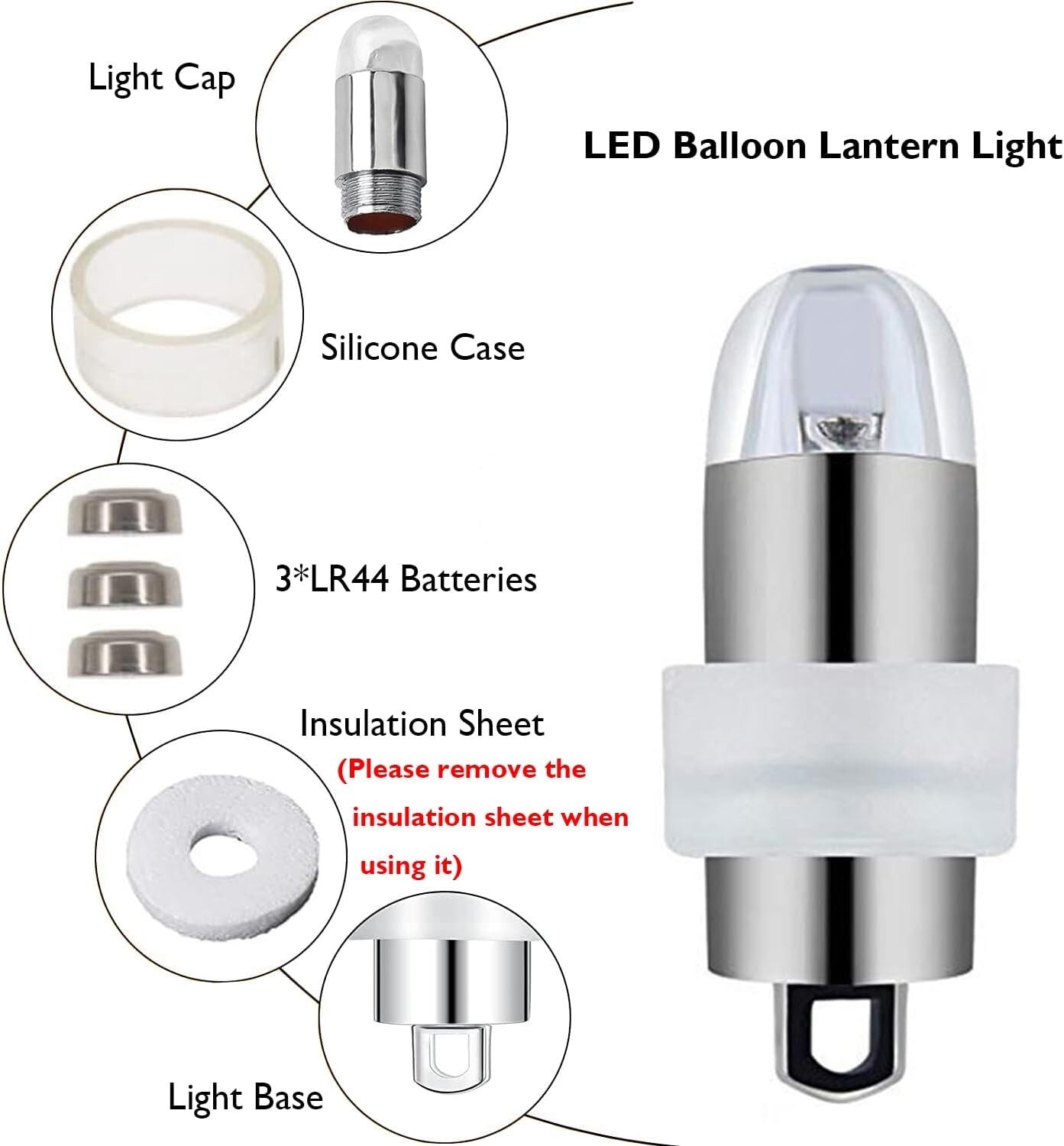 30 LED Lights for Party Birthday Paper Lantern Balloon Wedding Christmas (cold)