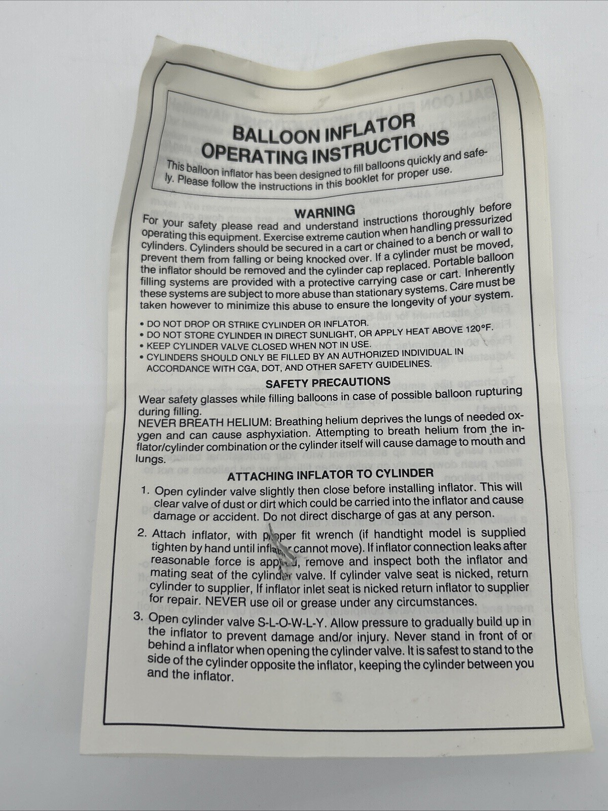 Flower Inc. Balloon Helium Balloon Inflator FIB-3630 Kit W/Guides & Tank Cover