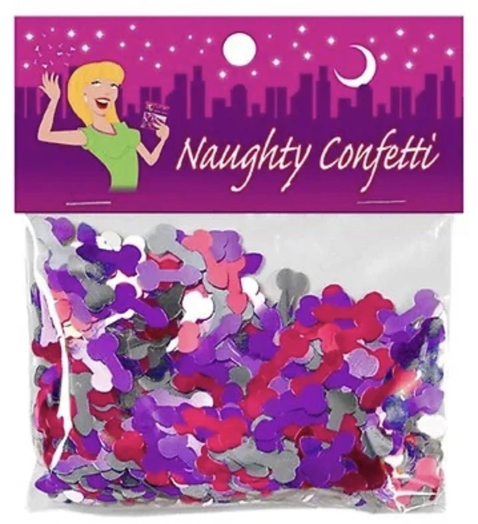 NAUGHTY CONFETTI Bachelorette Party Favor – Wedding Decoration Bride Gag Gift