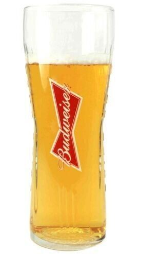 Personalised Budweiser Pint Glass Gift for Him or Her Engraved with Your Message