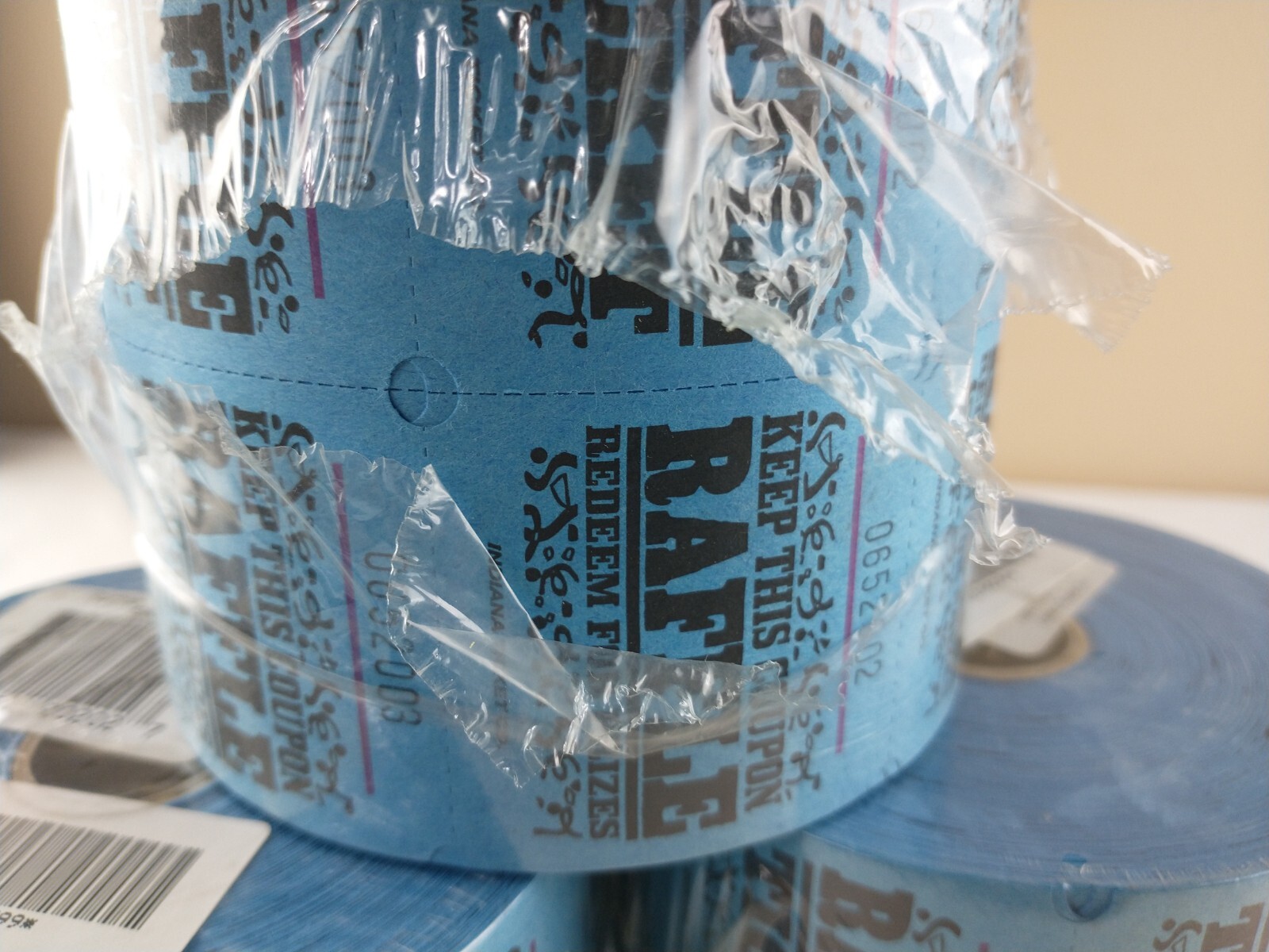 🎟️ Roll of 1000 Raffle Tickets Marquee Double Stub Split the Pot Fundraiser
