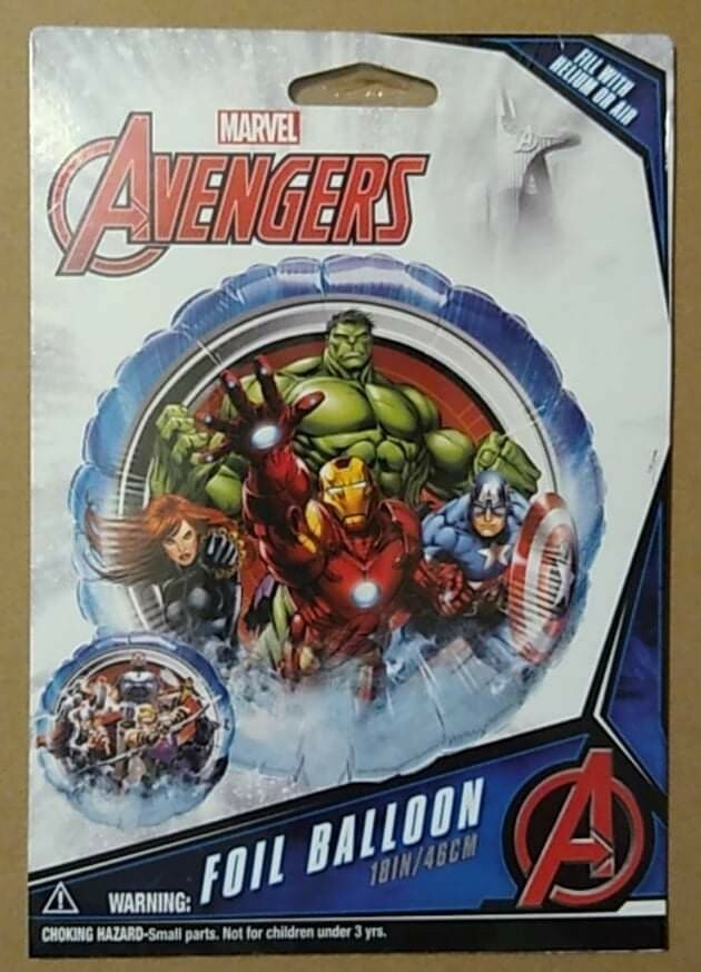 Marvel Avengers – 18″ Foil Balloon – Double Sided – Lot Of 4