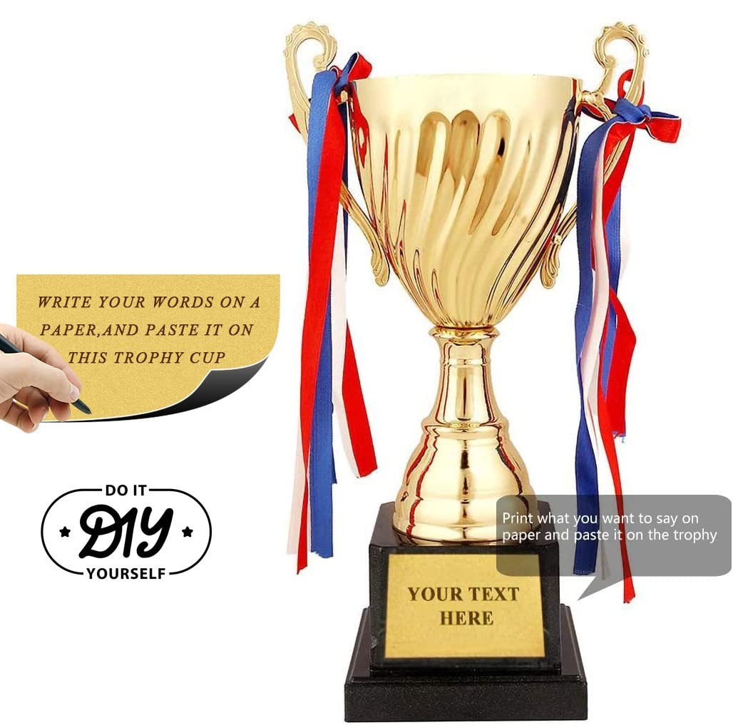 Large Trophy Cup Gold Award for Sports Tournament Winners Achievement New