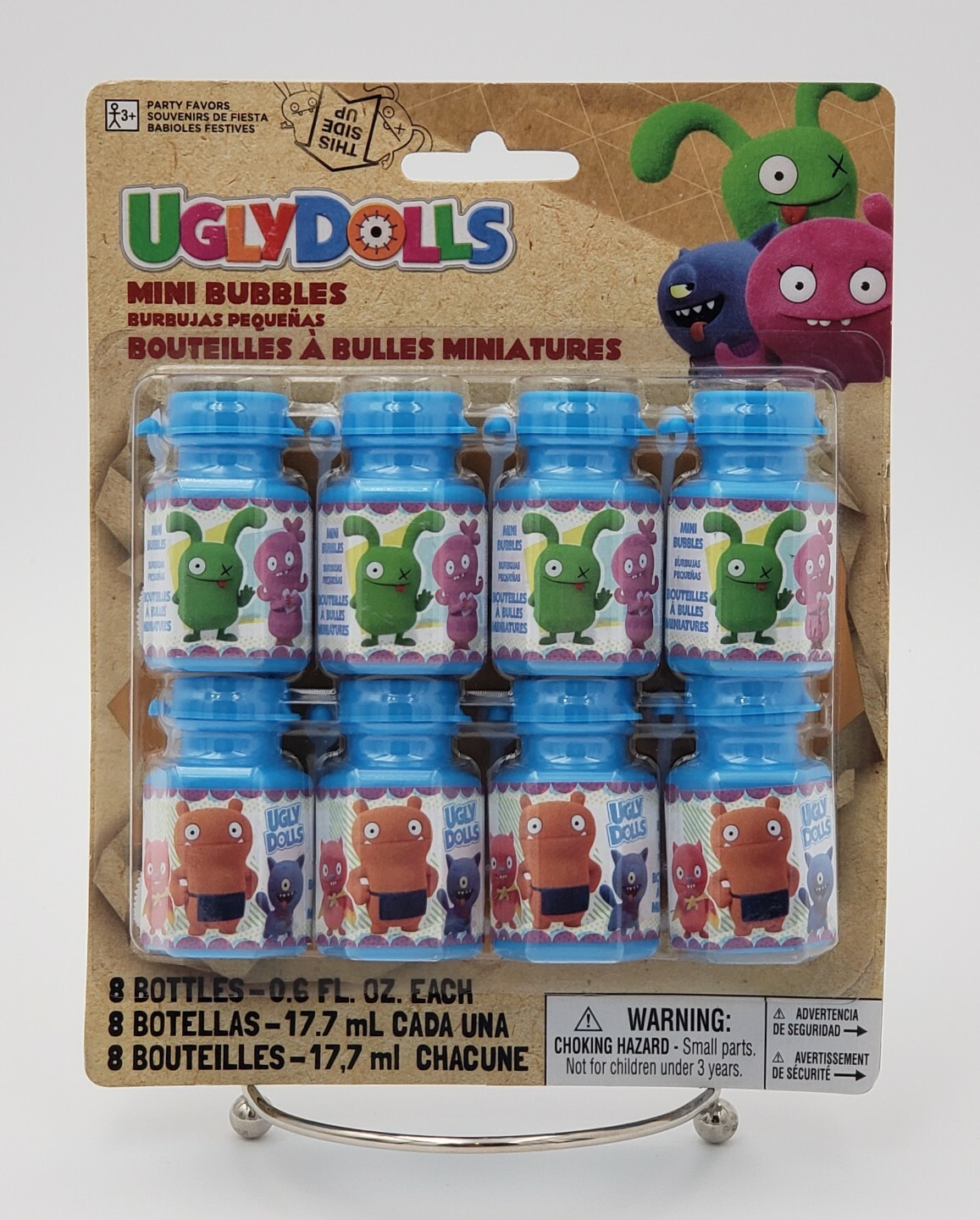 Ugly Dolls Movie Mini Bubbles 8 Count .6 FL Oz Each W/ Wand Birthday Party Favor