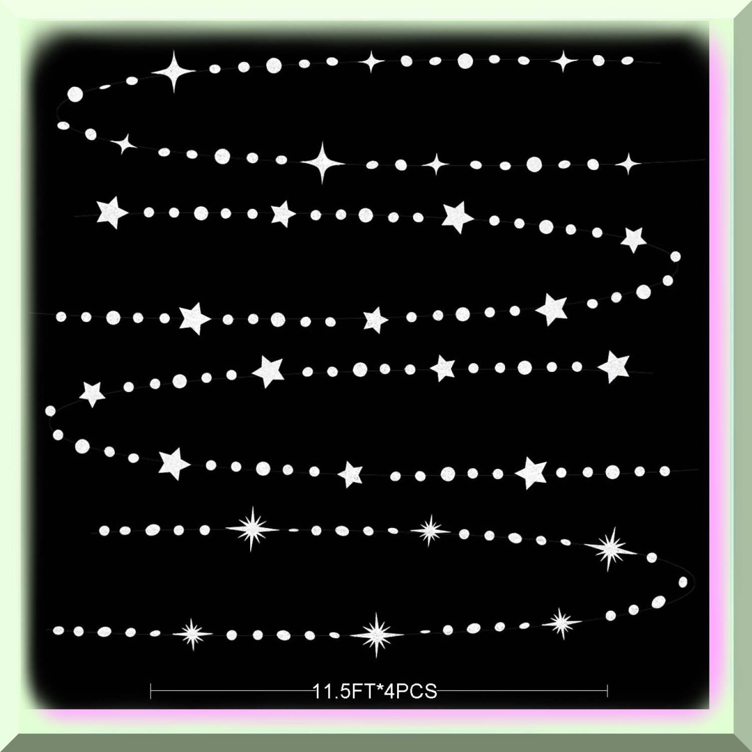 Starry Paper Garland and Bunting Kit