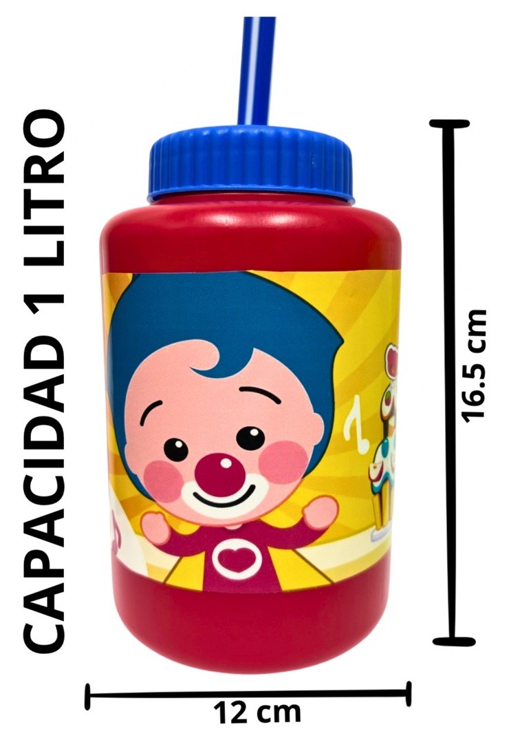 Kit 30 Vaso Dulcero Popote Plim Rojo/Party Supplies