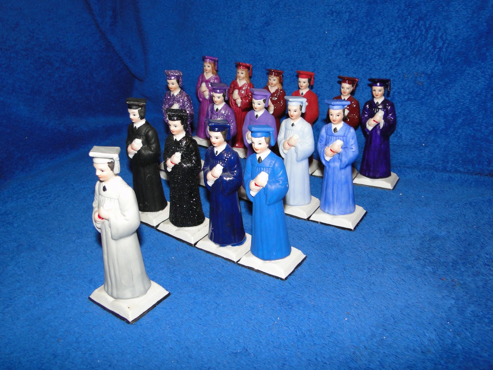 New Male Boy or Female Girl Graduation 4 5/8″ Figure in porcelain, U pick color