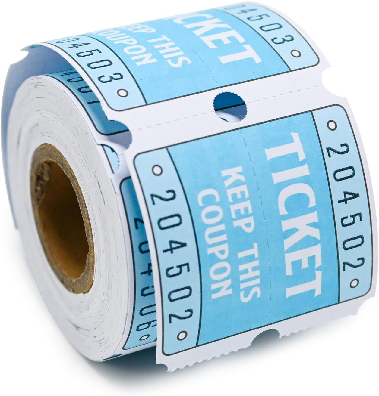 250 Raffle Tickets, 50/50 Double Roll Tickets for Raffles, Carnival, Door Prizes