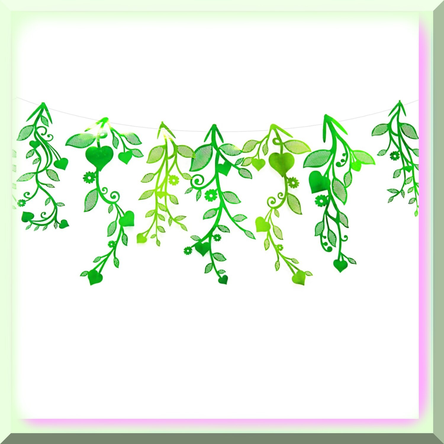 Vibrant Green Leaf Decorations for Parties and Events