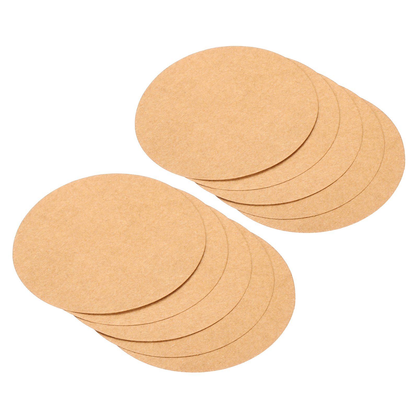3.9-inch Round Cardboard Paper, 50 Pcs Blank Circles for DIY Craft Arts, Brown