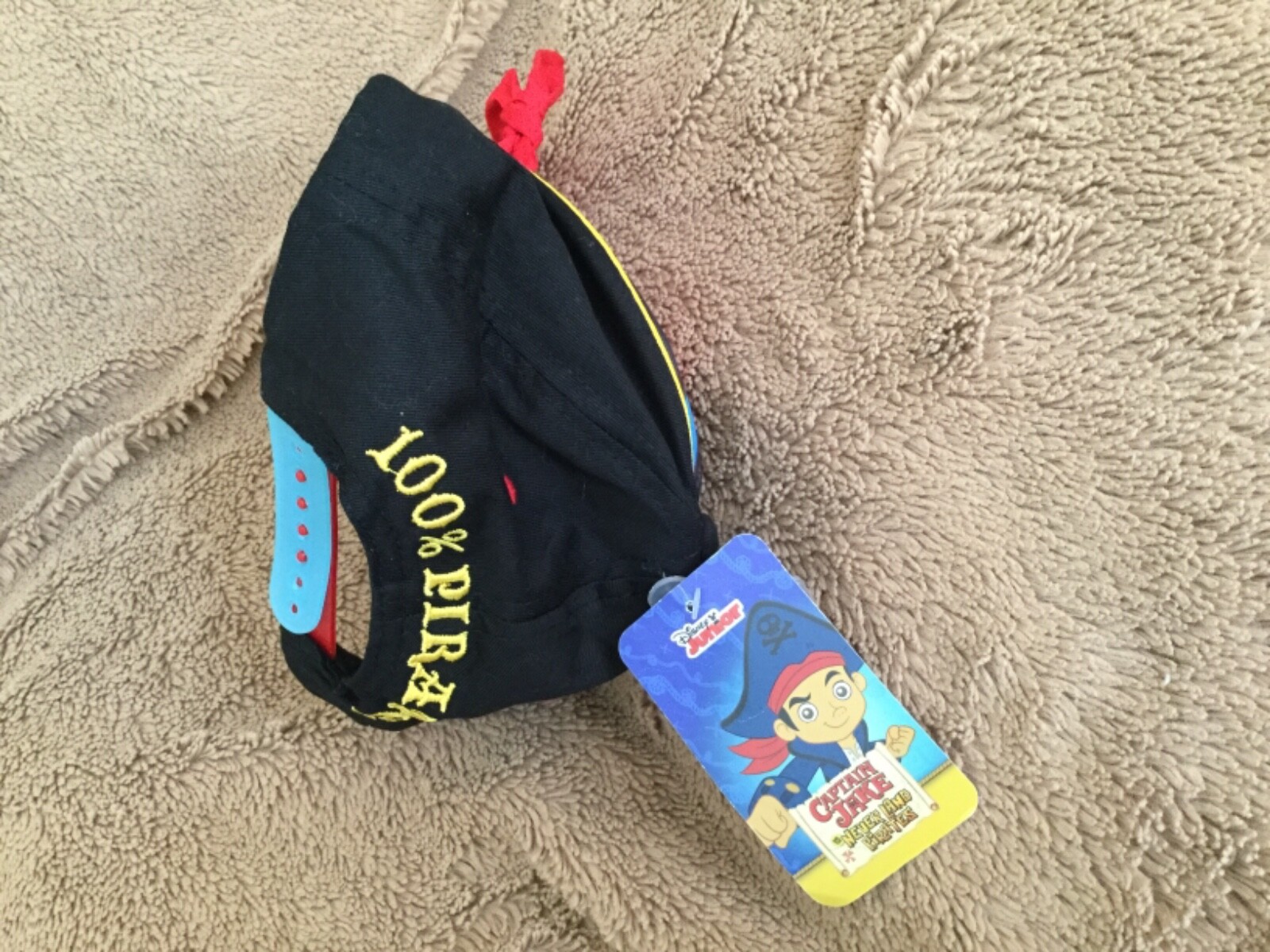 Disney Junior Jake Neverland Pirates ball cap hat embroidered 350 sticker book