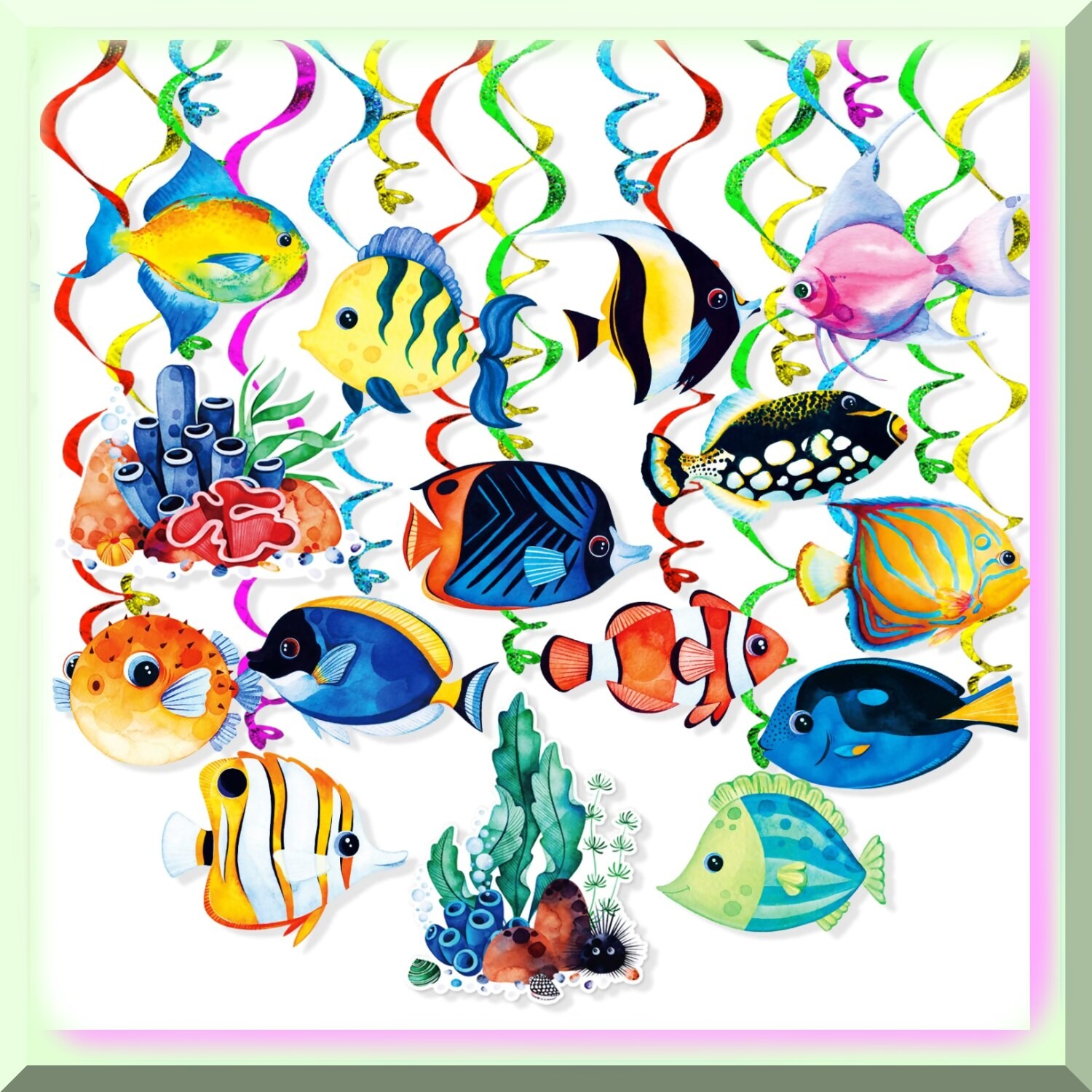 Ocean Breeze Fish Decorations Celebration Pack