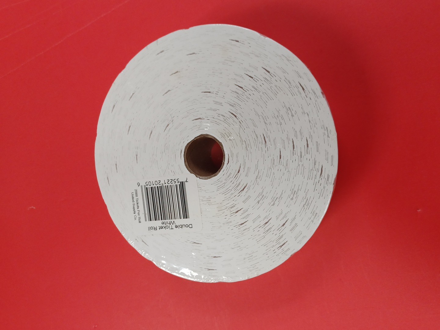 Double Ticket Roll White 2000 Tickets Per Roll United Supply Co