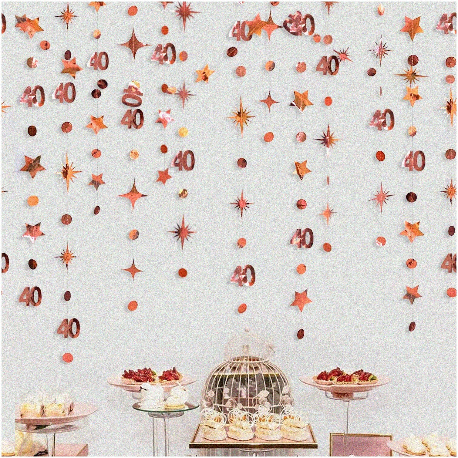 Rose Gold 40th Birthday Celebration Kit