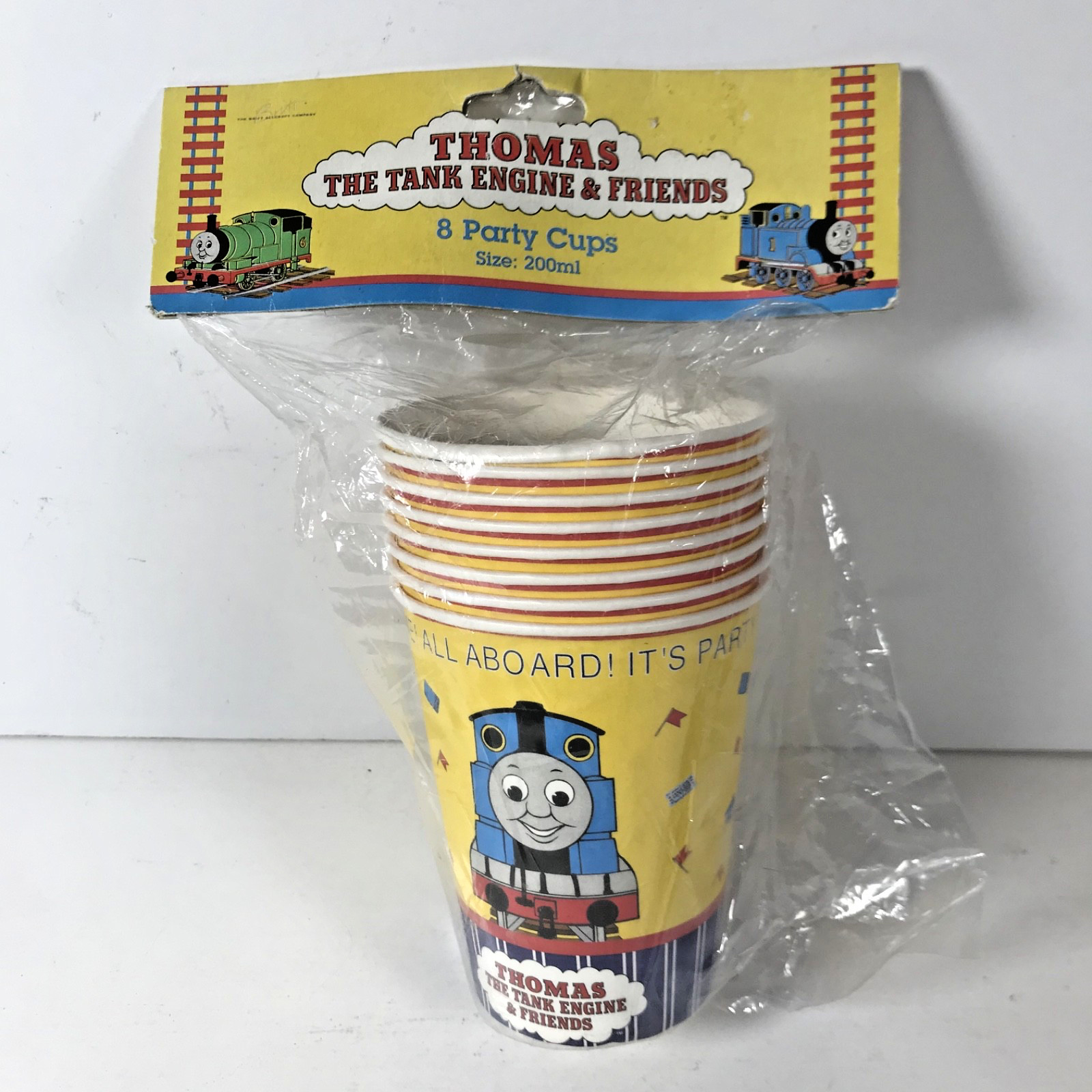 Thomas The Tank Engine & Friends 8 Party Cups 1997 ( NEW VINTAGE STOCK )