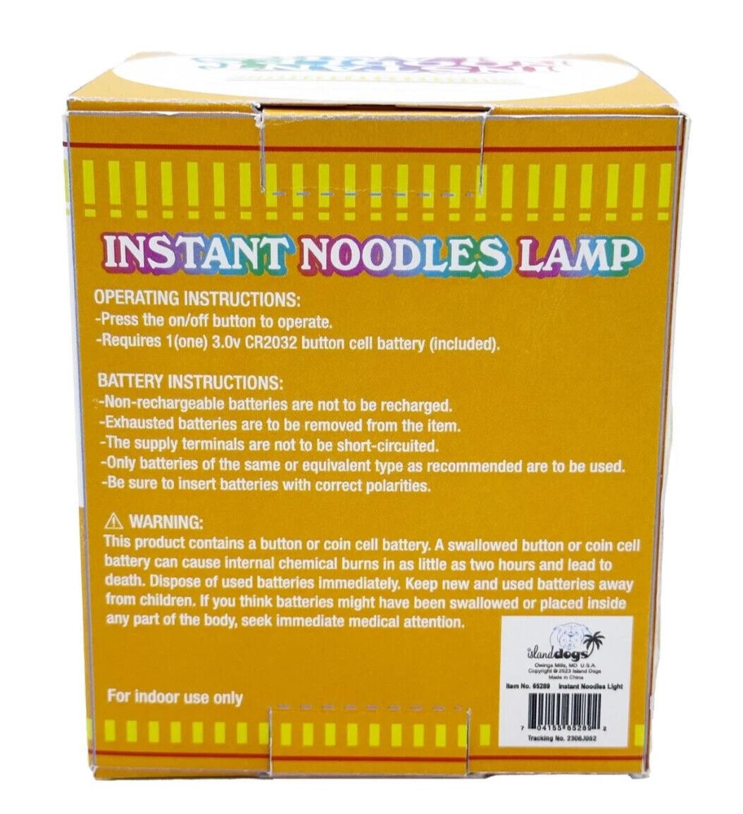 Ramen Instant Noodles Cup – Portable Light Up Lamp Night Light Office Desk Toy