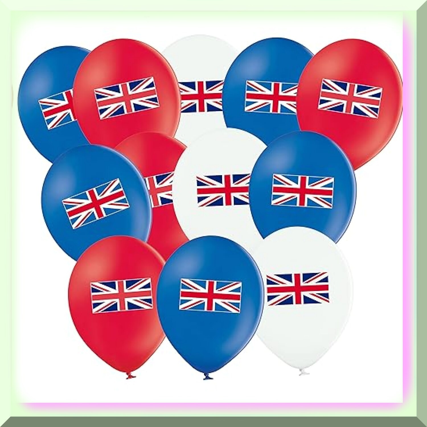 Union Jack Balloons Set 12-inch for Celebrations