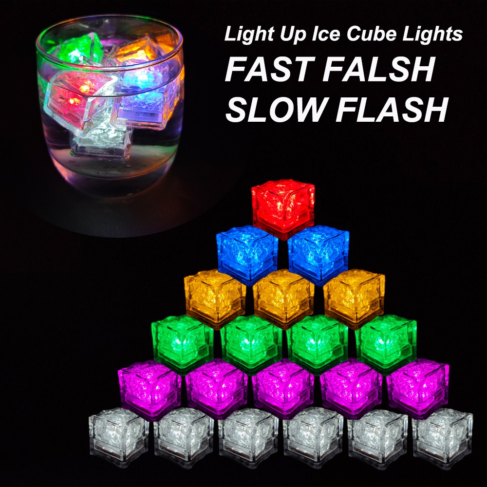 Novelty LED Ice Cube Lights for Drinks Bar Club Party Wedding Pool Xmas Decorate