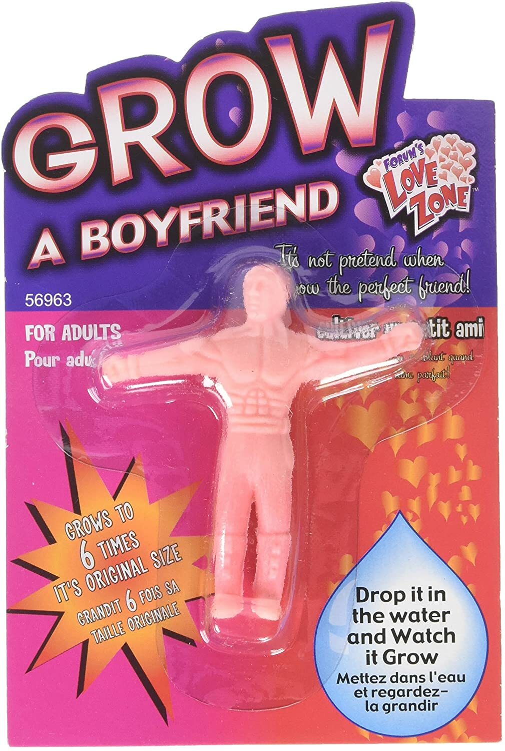 GROW A BOYFRIEND YOUR OWN MAN MALE RUDE SECRET SANTA GIFT STOCKING JOKE GAG TOY