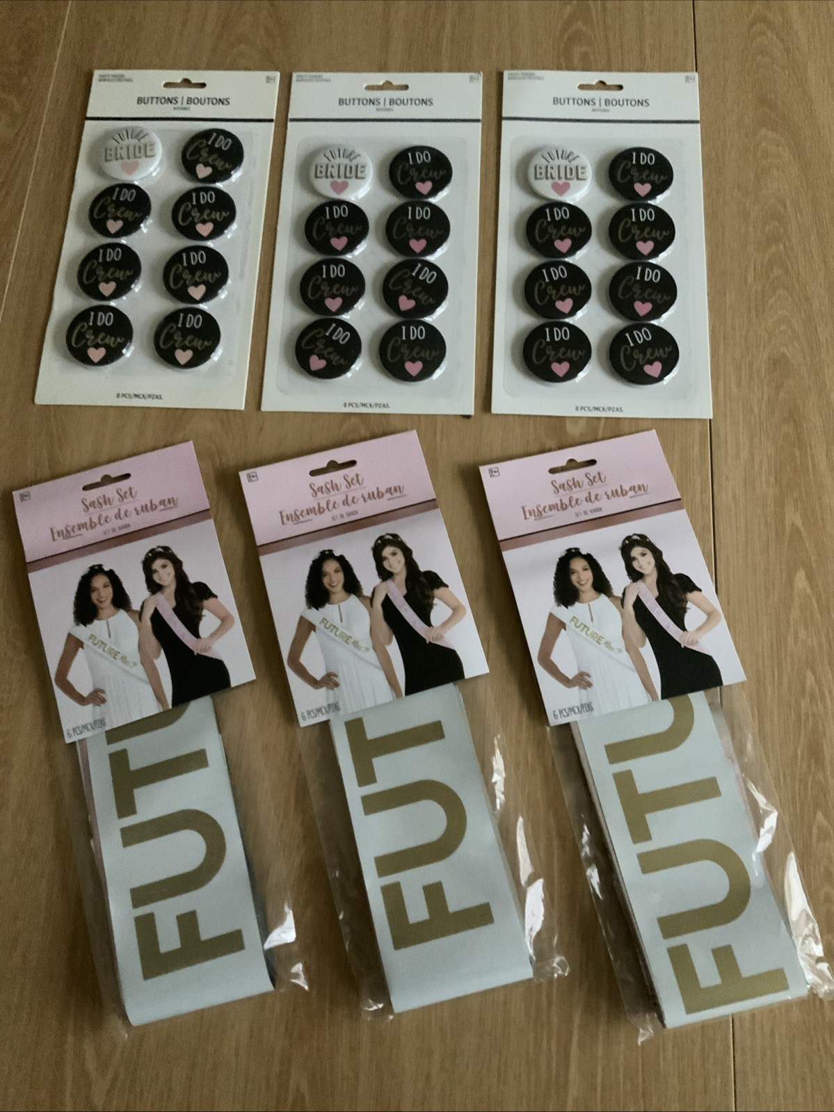 Bachelorette Party Sash And Buttons Set – I Do Crew – Lot