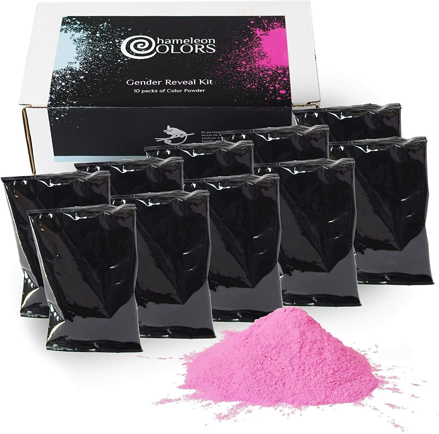 Holi Powder Gender Reveal – Pink Blackout 10 Pack – 70g Each ***FREE SHIPPING***