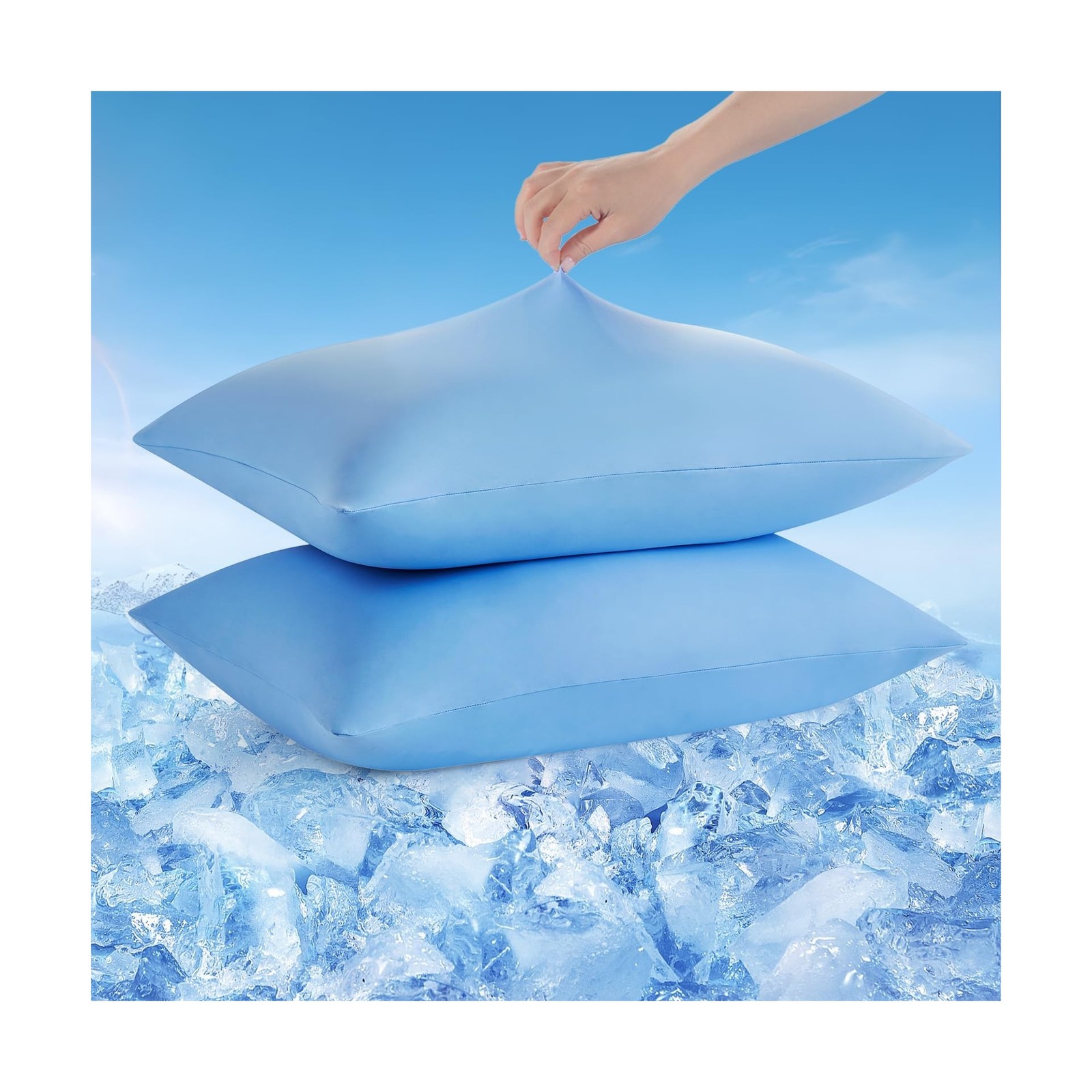 Avolare Cooling Pillow Cases King Size Set of 2,Arc-Chill 3.0(Q-Max… Fast Ship