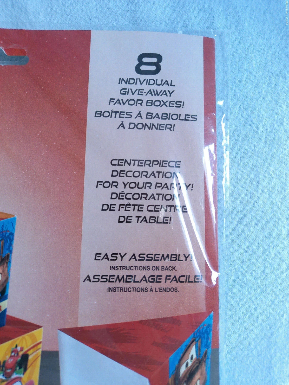 Disney Cars Favor Box Centerpiece Decoration